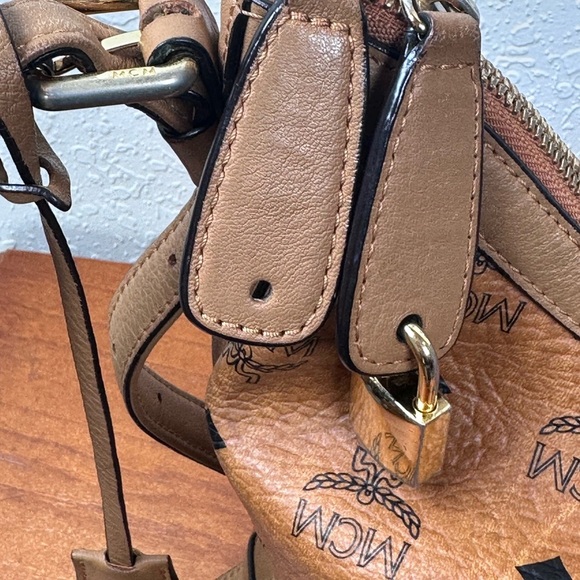 MCM Cognac Leather Hobo Bag - Picture 12 of 15